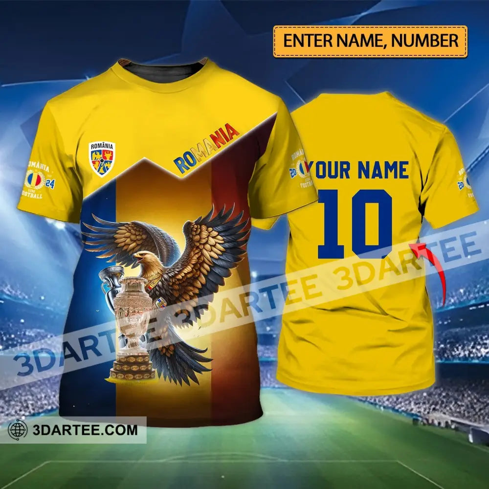 Unisex Shirt - Custom Name And Number Romania National Team Lover T-Shirt