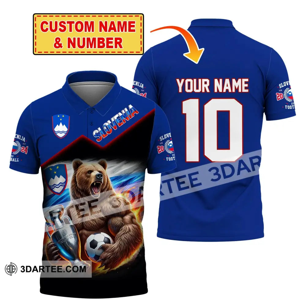 Unisex Shirt Custom Name And Number Slovakia Football Polo Euro 2024 Hoodie Long Sleeve T-Shirt