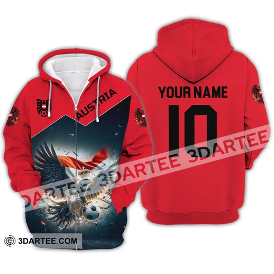 Unisex Shirt - Custom Name And Number Sport Australia National Team Zipper Hoodie / S T-Shirt