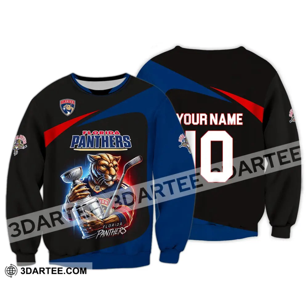 Unisex Shirt - Custom Name And Number Sport Florida Panthers Long Sleeve / S T-Shirt