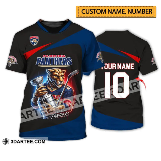 Unisex Shirt - Custom Name And Number Sport Florida Panthers T-Shirt