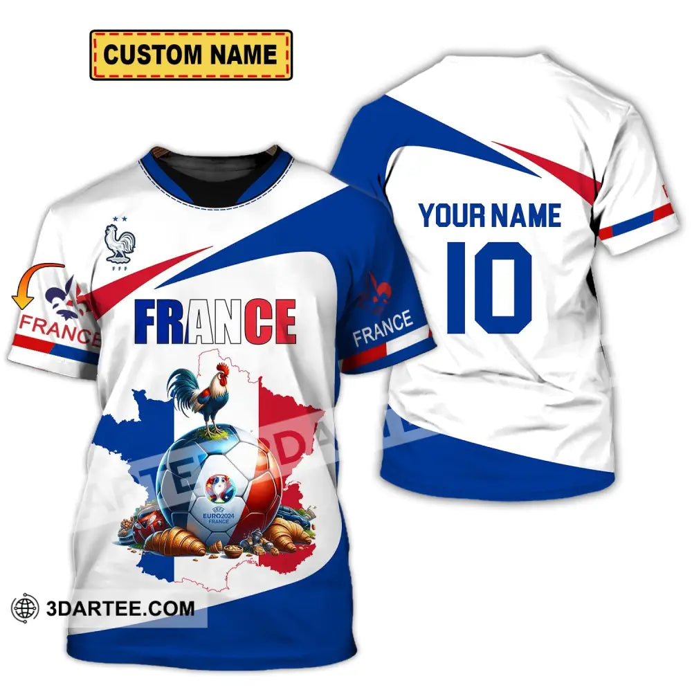 Unisex Shirt - Custom Name And Number Sport France Chicken Ball T-Shirt