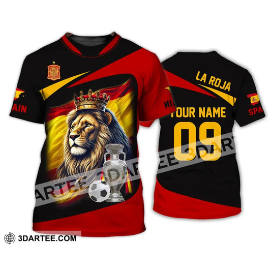 Unisex Shirt - Custom Name And Number Sport Spain La Roja T-Shirt / S T-Shirt