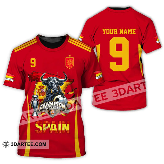 Unisex Shirt - Custom Name And Number Sport Spain The Champion T-Shirt / S T-Shirt