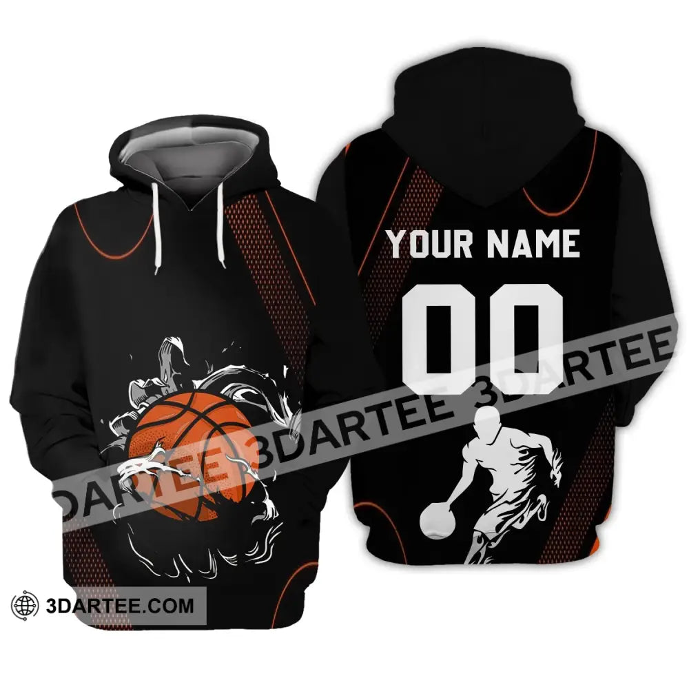 Unisex Shirt - Custom Name And Number T-Shirt Personalized Basketball Clothing Hoodie / S T-Shirt