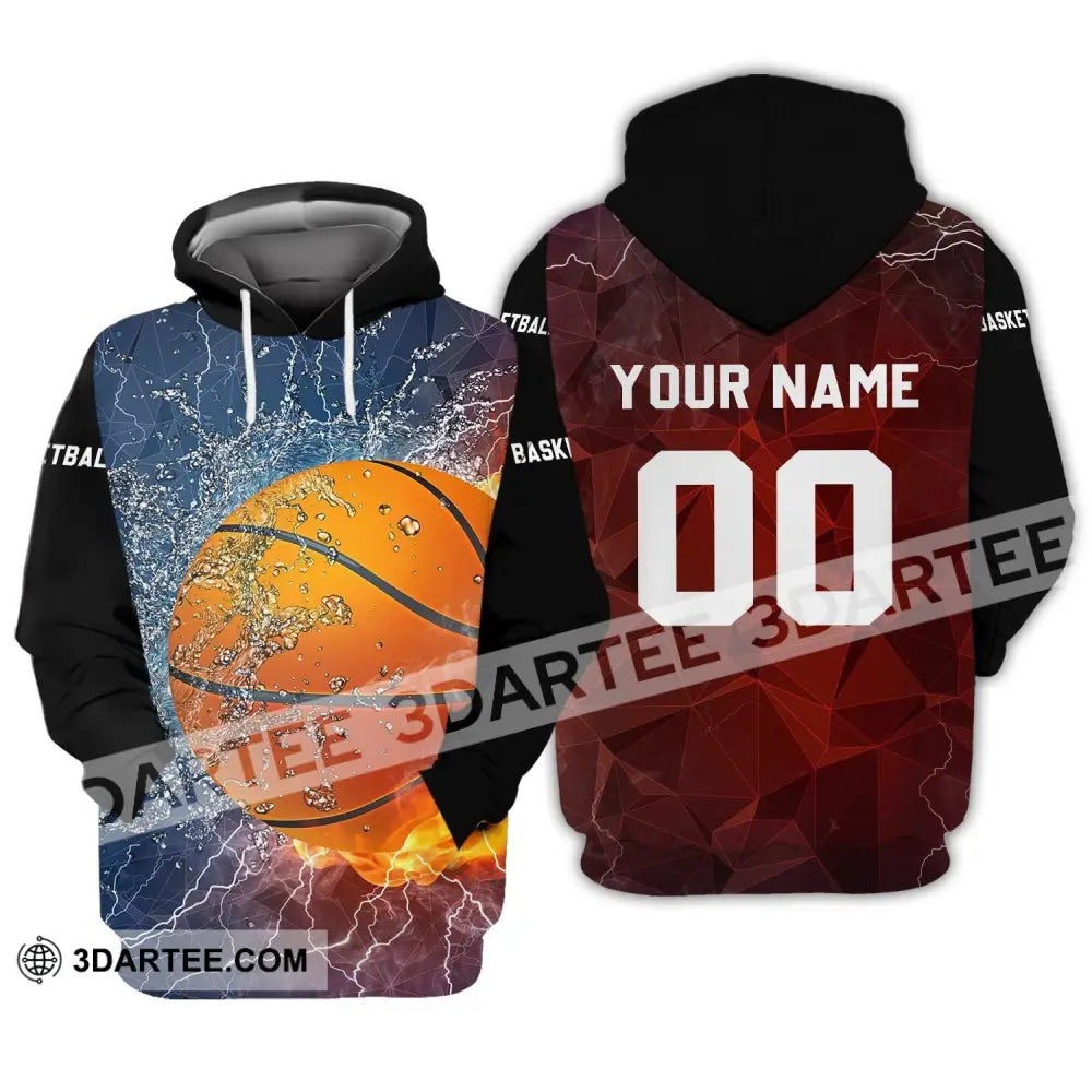 Unisex Shirt - Custom Name And Number T-Shirt Personalized Basketball Sportwear Hoodie / S T-Shirt