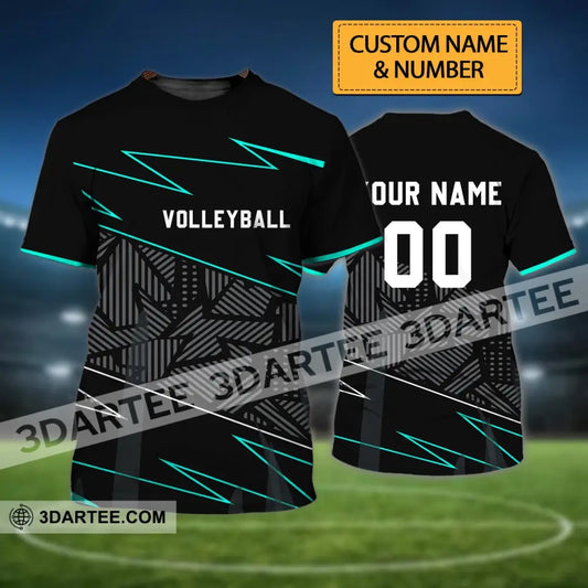 Unisex Shirt - Custom Name And Number T-Shirt Personalized Volleyball Clothing T-Shirt