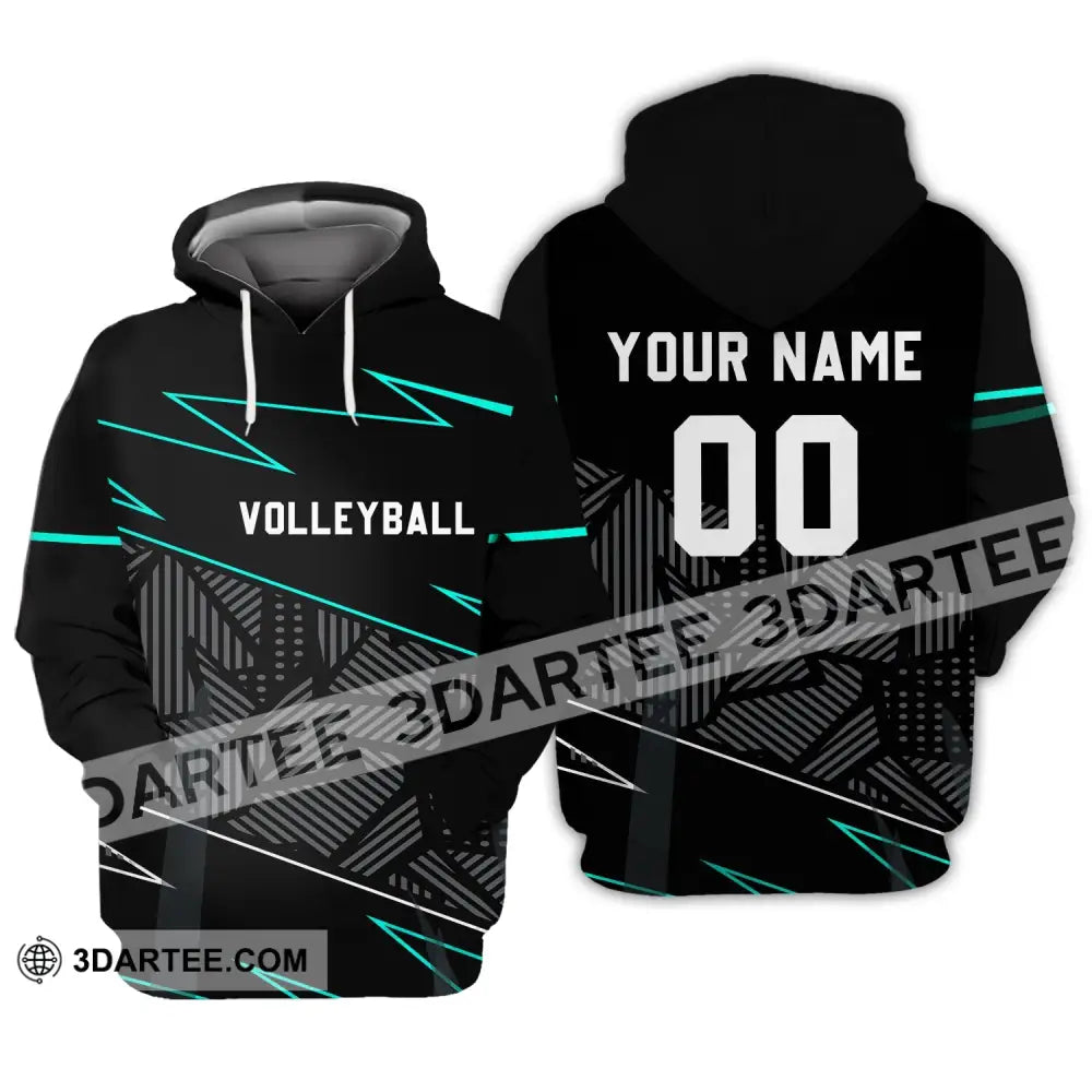 Unisex Shirt - Custom Name And Number T-Shirt Personalized Volleyball Clothing Hoodie / S T-Shirt