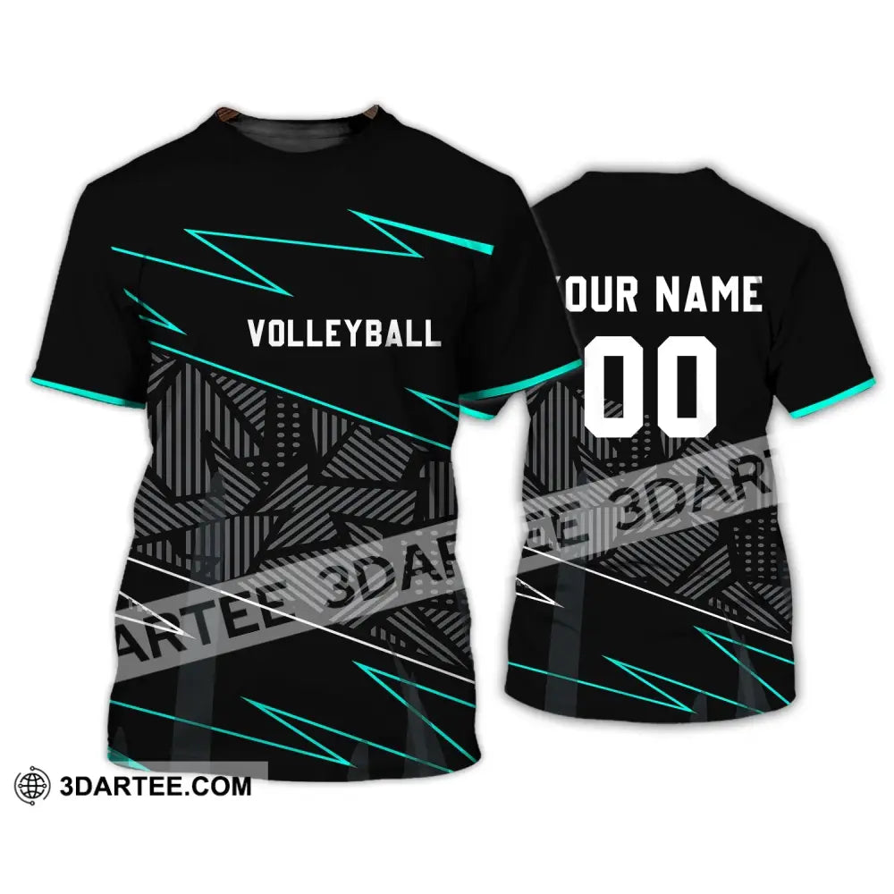 Unisex Shirt - Custom Name And Number T-Shirt Personalized Volleyball Clothing / S T-Shirt