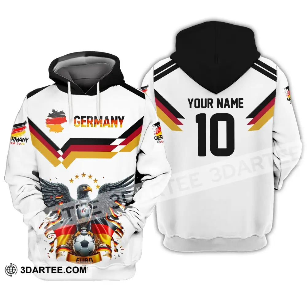 Unisex Shirt - Custom Name And Number Team Germany Euro 2024 Hoodie / S T-Shirt