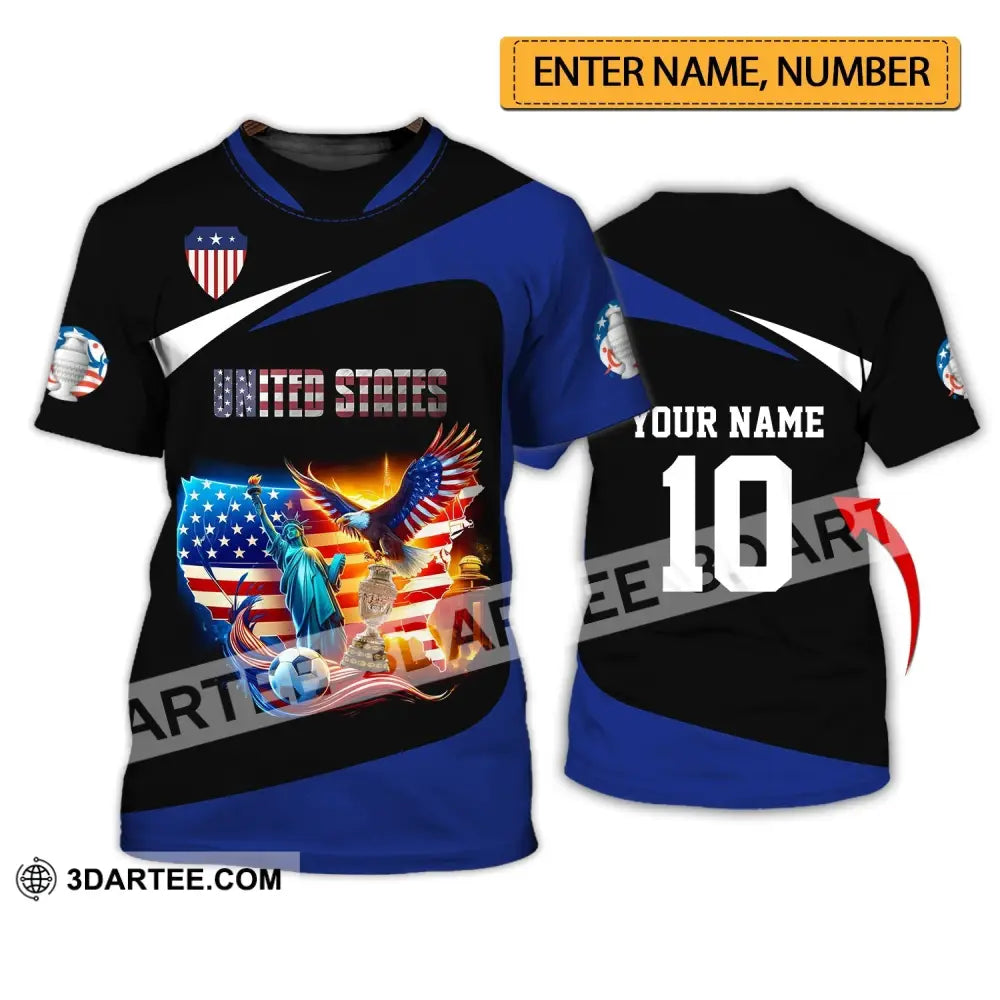 Unisex Shirt - Custom Name And Number United States National Team T-Shirt