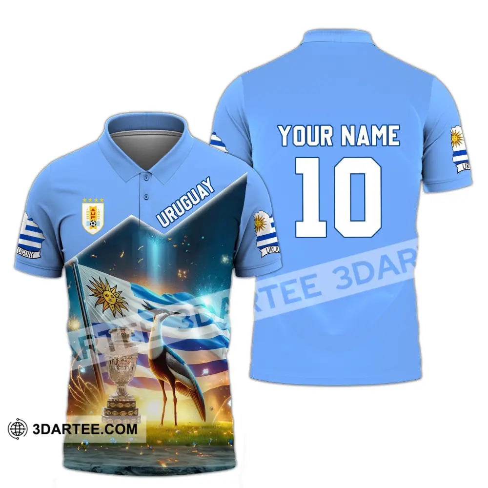 Unisex Shirt - Custom Name And Number Uruguay National Team Lover Polo / S T-Shirt