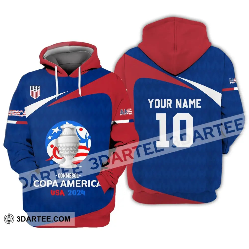 Unisex Shirt - Custom Name And Number Usa National Team Lover Hoodie / S T-Shirt