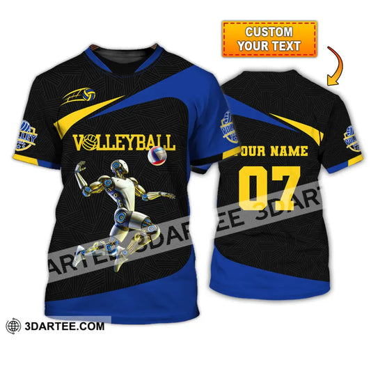 Unisex Shirt Custom Name And Number Volleyball Lover Gift T-Shirt