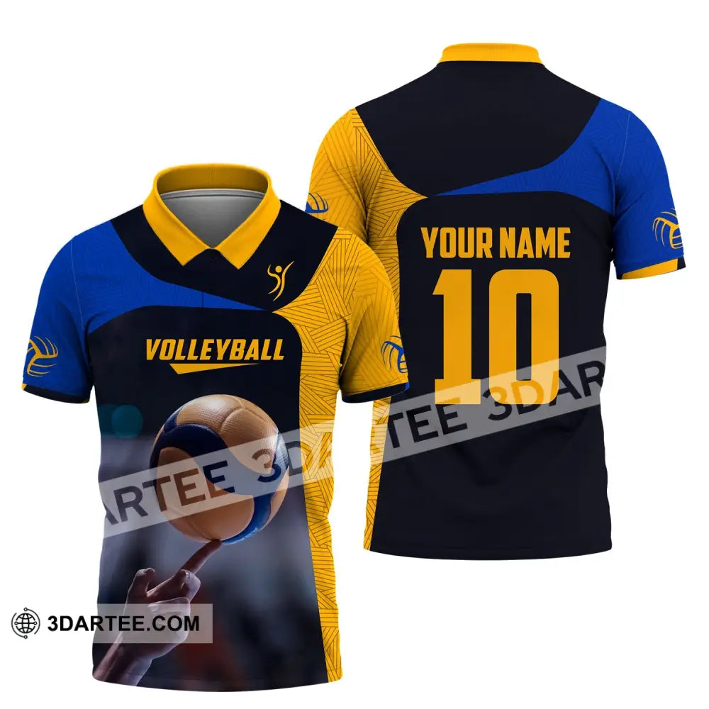 Unisex Shirt Custom Name And Number Volleyball T-Shirt For Club Gift Lovers Polo / S T-Shirt