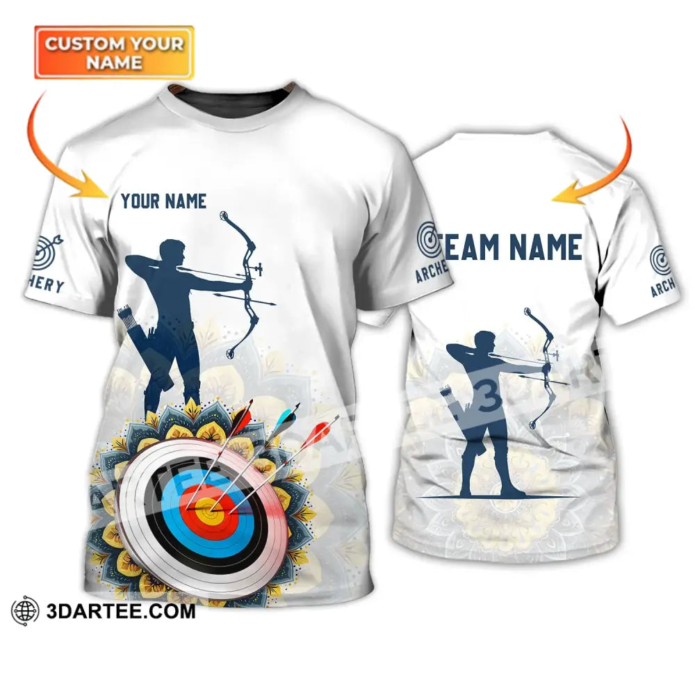 Unisex Shirt - Custom Name And Team Archery Lover T-Shirt