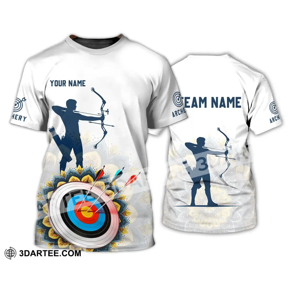 Unisex Shirt - Custom Name And Team Archery Lover T-Shirt / S T-Shirt