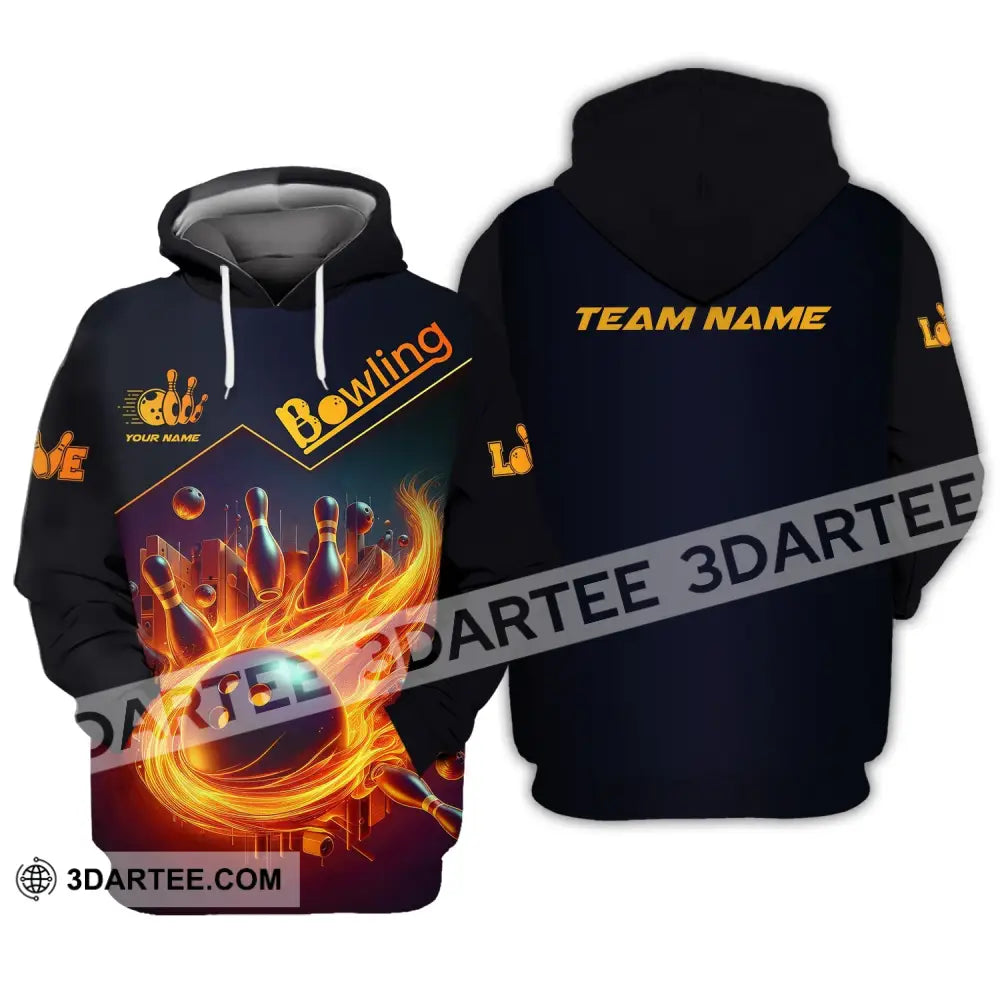 Unisex Shirt Custom Name And Team Bowling Club Polo Hoodie / S T-Shirt