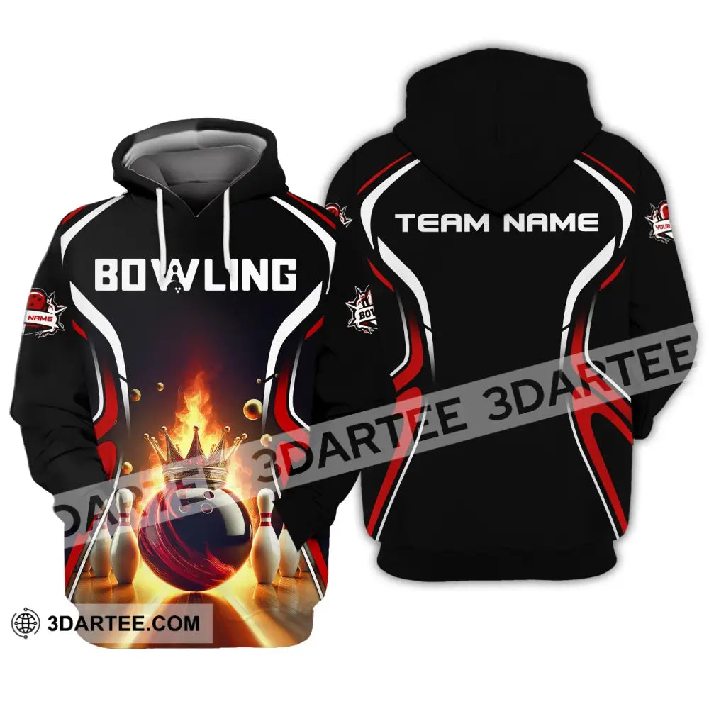 Unisex Shirt Custom Name And Team Bowling For Clubs Hoodie / S T-Shirt