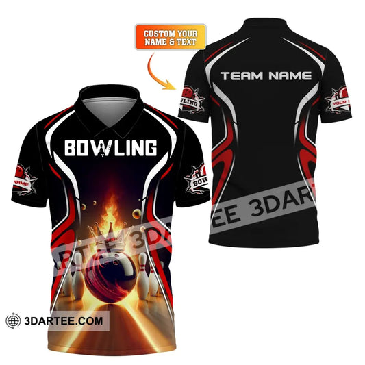 Unisex Shirt Custom Name And Team Bowling For Clubs T-Shirt