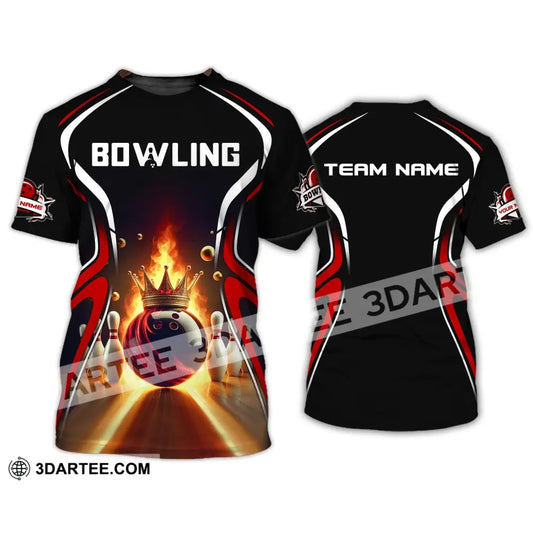 Unisex Shirt Custom Name And Team Bowling For Clubs T-Shirt / S