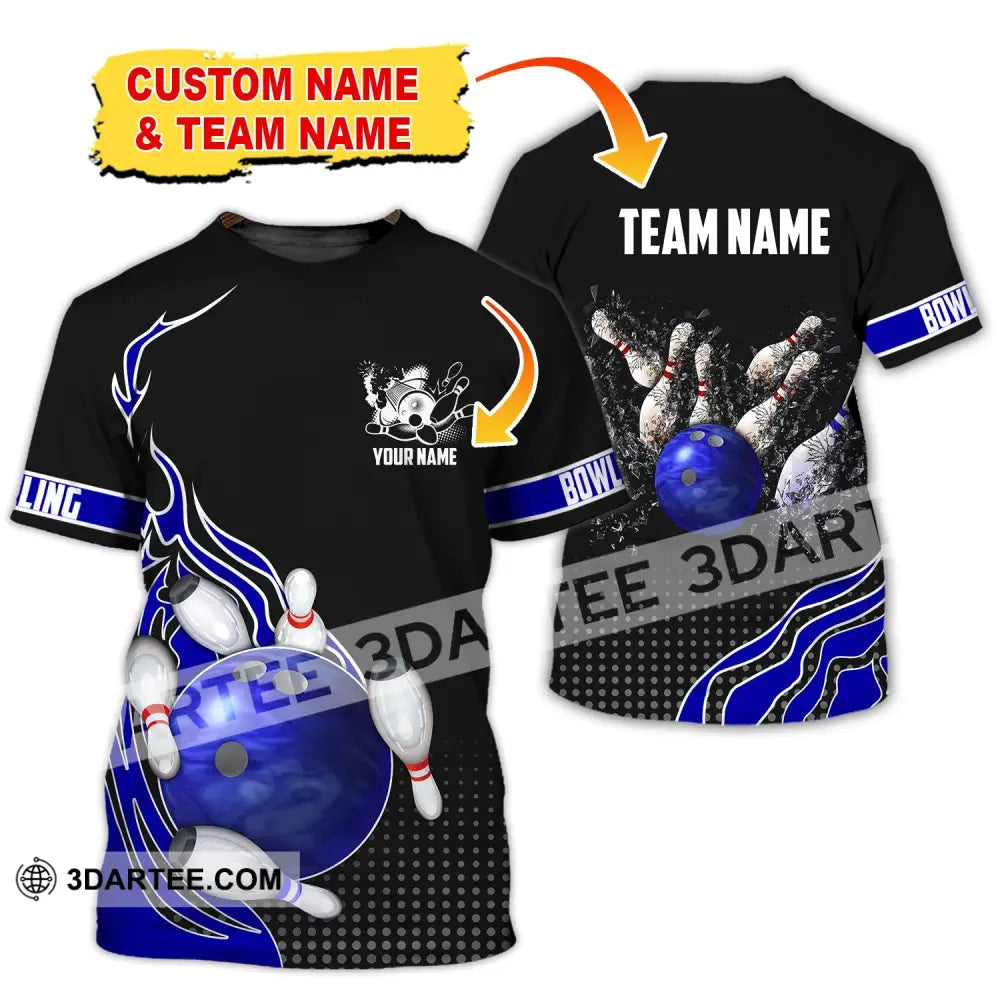 Unisex Shirt Custom Name And Team Bowling Polo Club Uniform T-Shirt