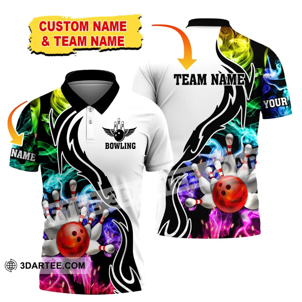 Unisex Shirt Custom Name And Team Bowling Polo Club Uniform T-Shirt