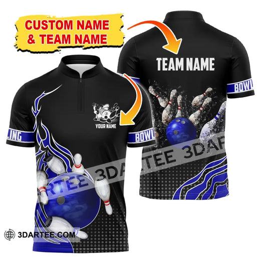 Unisex Shirt Custom Name And Team Bowling Polo Club Uniform T-Shirt