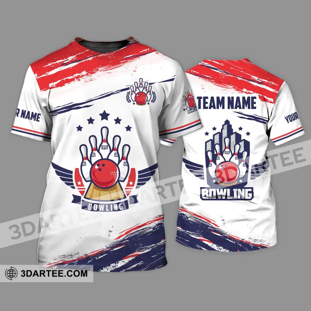 Unisex Shirt - Custom Name And Team Bowling Stars T-Shirt / S T-Shirt