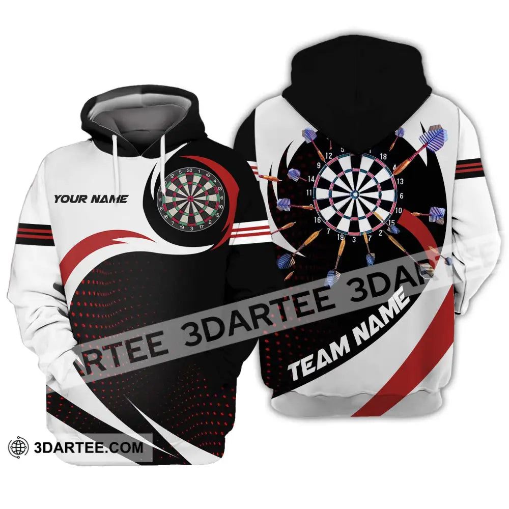 Unisex Shirt - Custom Name And Team Darts Hoodie / S T-Shirt