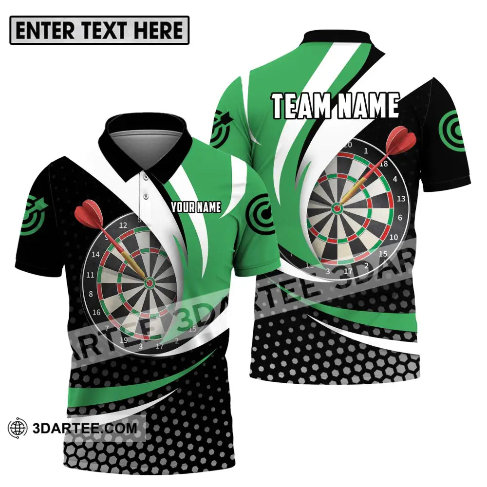 Unisex Shirt - Custom Name And Team Darts Lover Polo / S T-Shirt