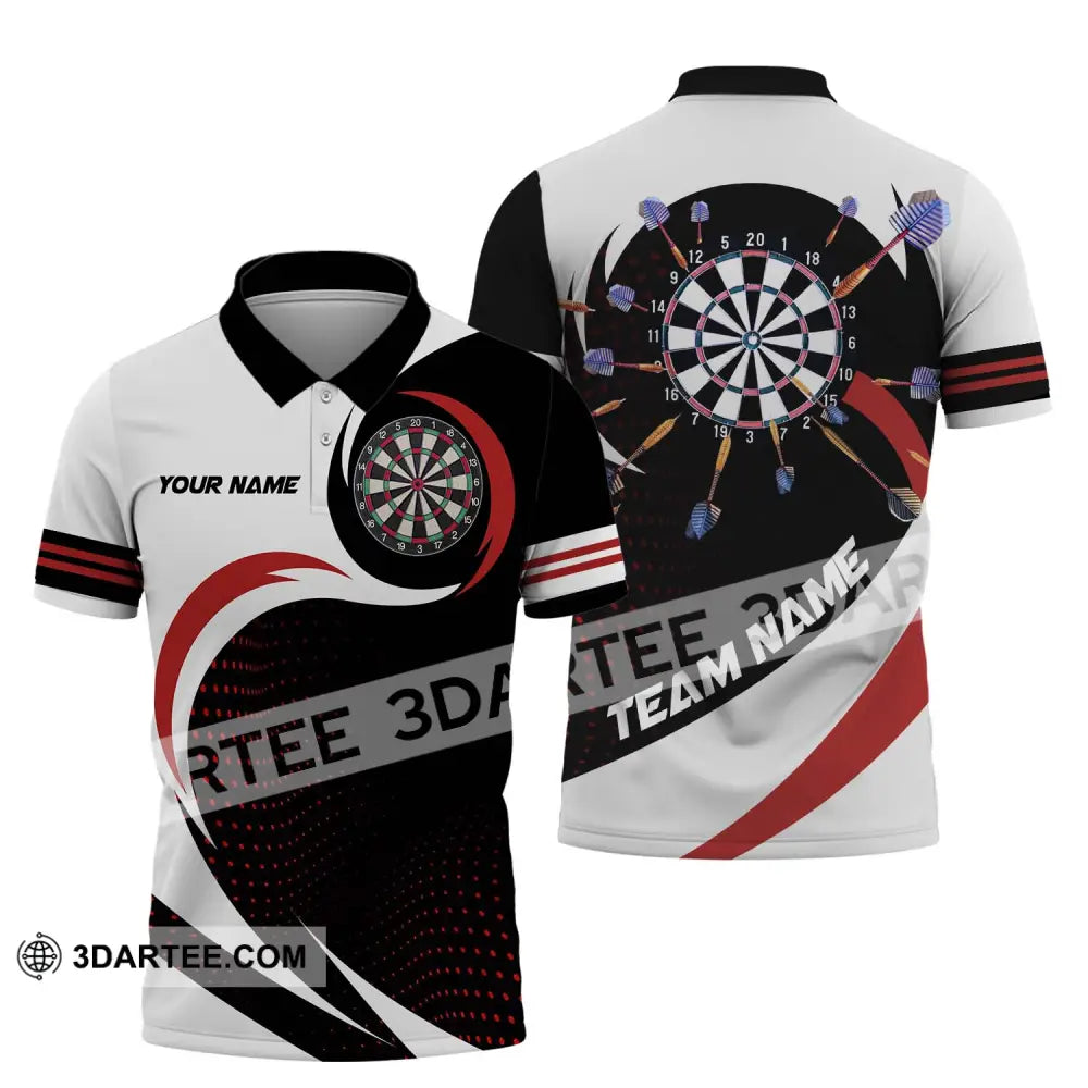 Unisex Shirt - Custom Name And Team Darts Polo / S T-Shirt