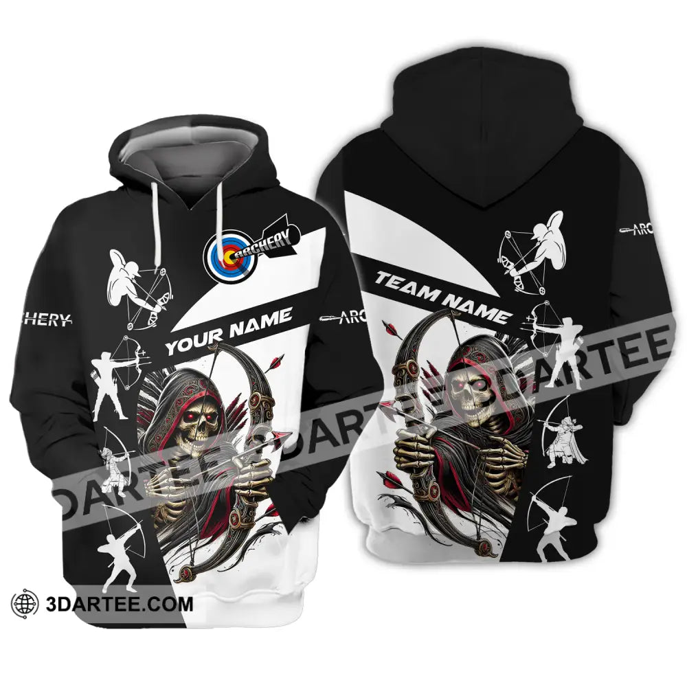 Unisex Shirt - Custom Name And Team Name Shirt Death Archery Hoodie / S T-shirt