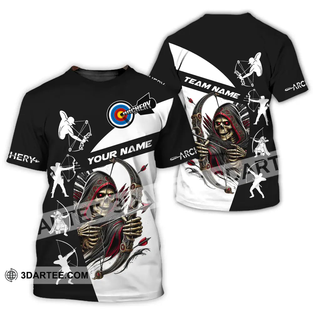 Unisex Shirt - Custom Name And Team Name Shirt Death Archery T-Shirt / S T-shirt