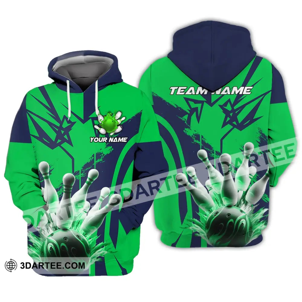 Unisex Shirt Custom Name And Team For Bowling Lover Hoodie Polo Long Sleeve / S T-Shirt