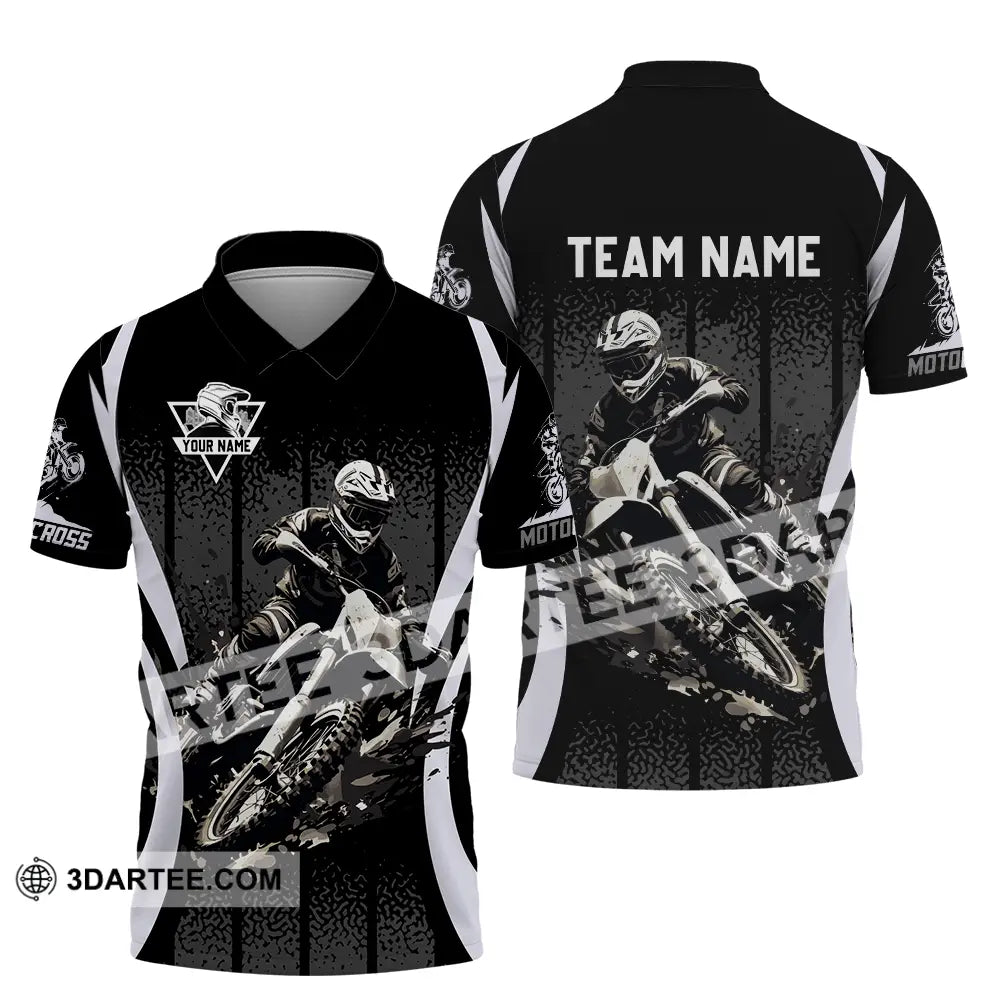 Unisex Shirt - Custom Name And Team Motobike For Player Polo / S T-Shirt