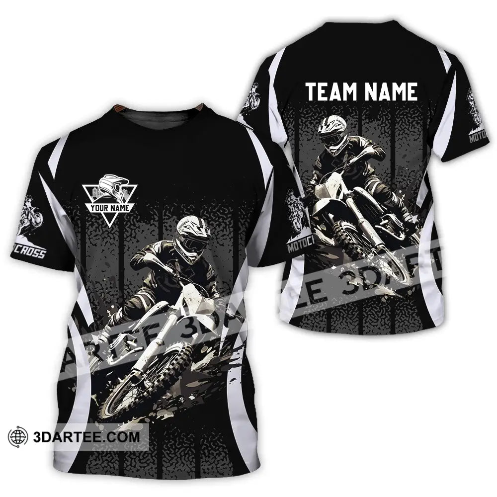 Unisex Shirt - Custom Name And Team Motobike For Player T-Shirt / S T-Shirt