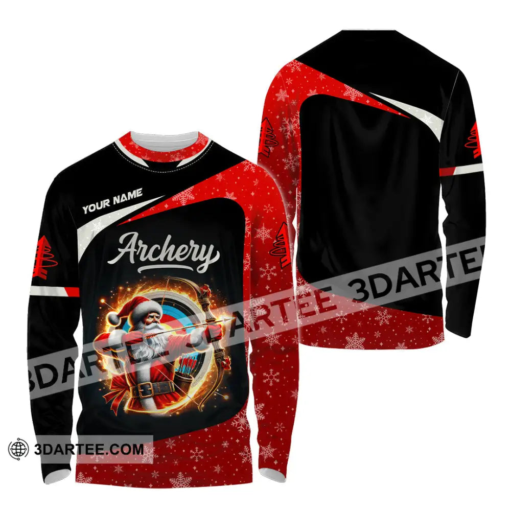 Unisex Shirt Custom Name Archery T-Shirt Archer Hoodie Long Sleeve Gift For Lovers / S T-Shirt