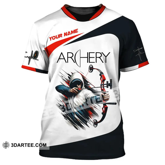 Unisex Shirt Custom Name Archery T-Shirt Polo Gifts For Lovers / S