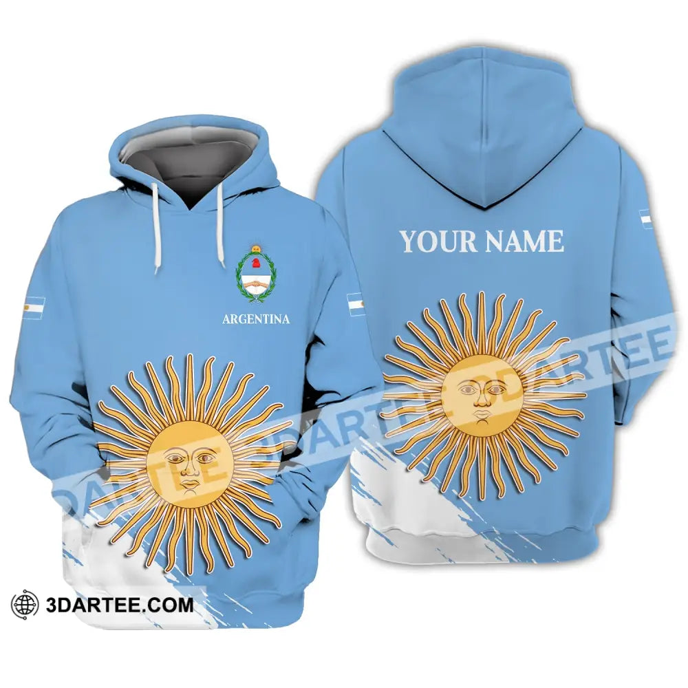 Unisex Shirt - Custom Name Argentina Football Fifa World Cup Champions Hoodie / S T-Shirt