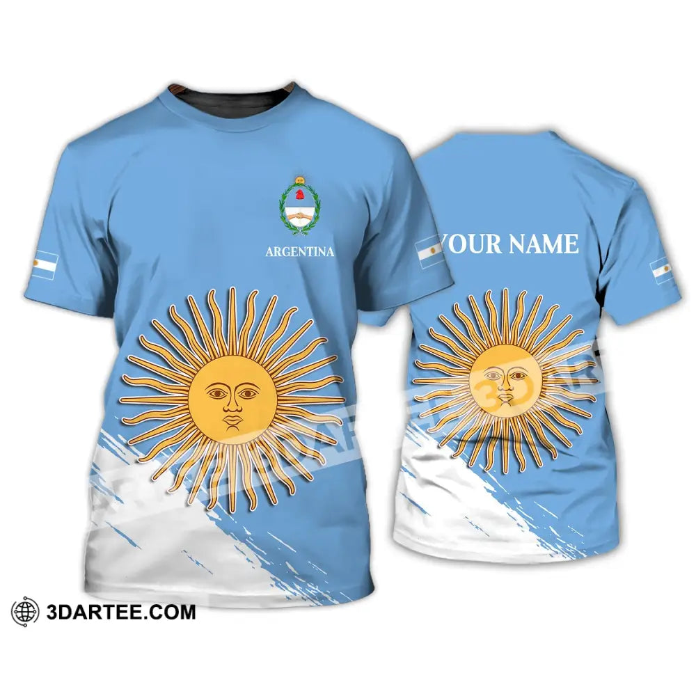 Unisex Shirt - Custom Name Argentina Football Fifa World Cup Champions T-Shirt / S T-Shirt