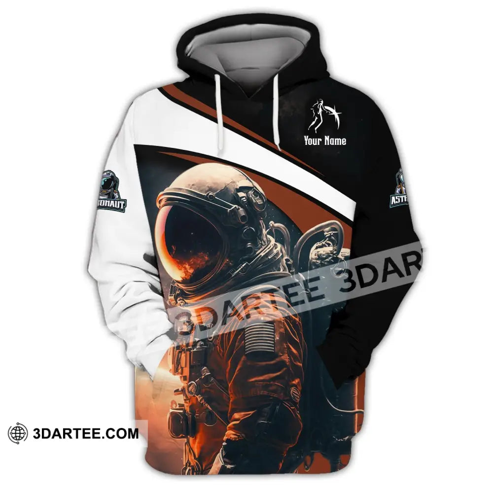 Unisex Shirt Custom Name Astronaut T-Shirt Spaceman Hoodie / S