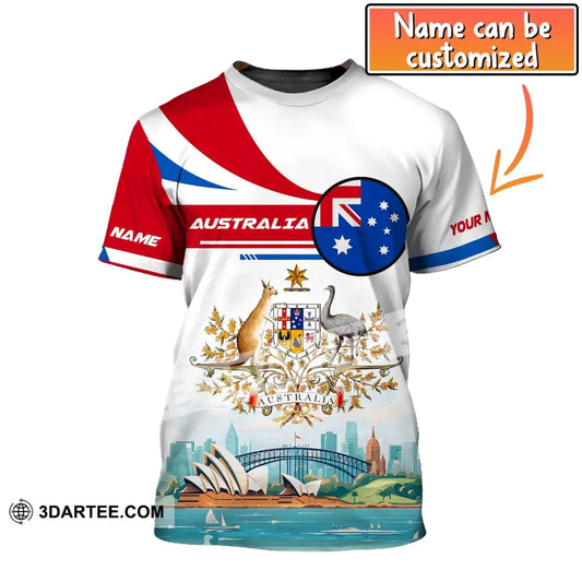 Unisex Shirt Custom Name Australia T-Shirt Sydney Harbour Bridge