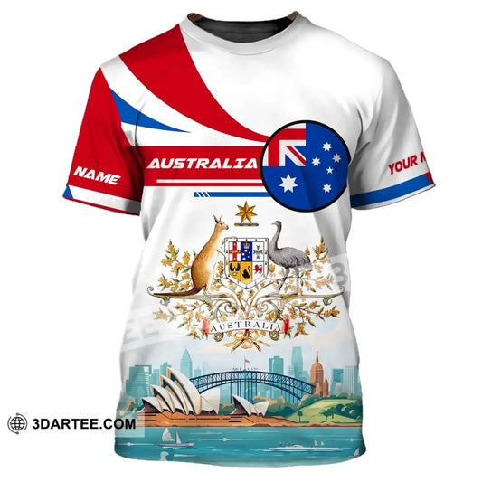 Unisex Shirt Custom Name Australia T-Shirt Sydney Harbour Bridge / S