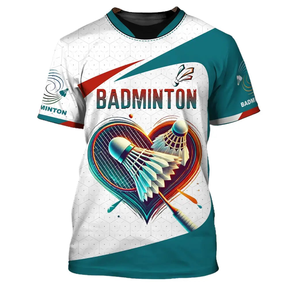 Unisex Shirt Custom Name Badminton T-Shirt For Club Gift Players / S T-Shirt