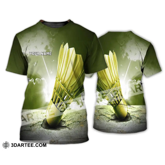 Unisex Shirt - Custom Name Badminton T-Shirt Hoodie For Players / S T-Shirt