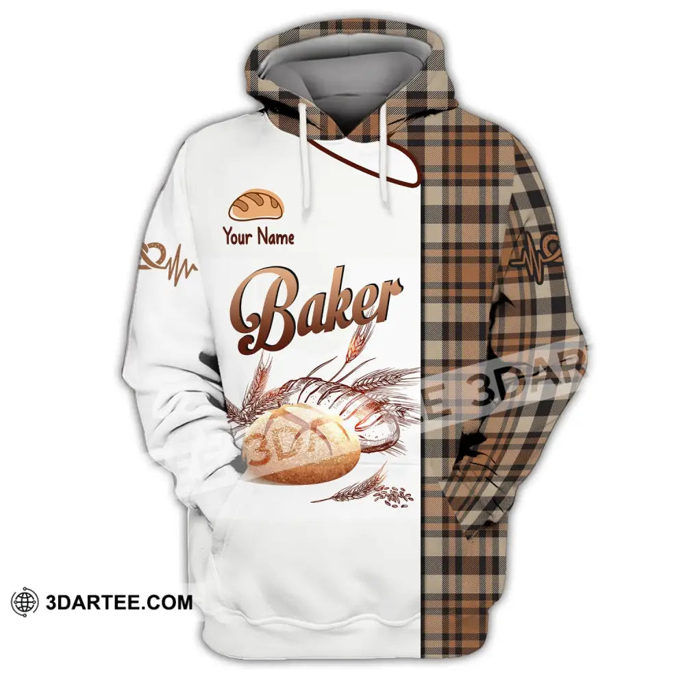 Unisex Shirt Custom Name Baker Baking Lovers Gift Bakery Chef Hoodie / S T-Shirt