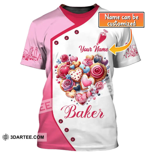 Unisex Shirt Custom Name Bakery Apparel Chef Polo Long Sleeve Shop T-Shirt