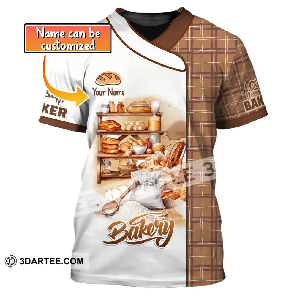 Unisex Shirt Custom Name Bakery Chef Bakers Gift T-Shirt