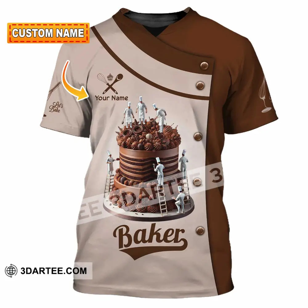 Unisex Shirt Custom Name Bakery Chef Shop T-Shirt Bakers Gift T-Shirt